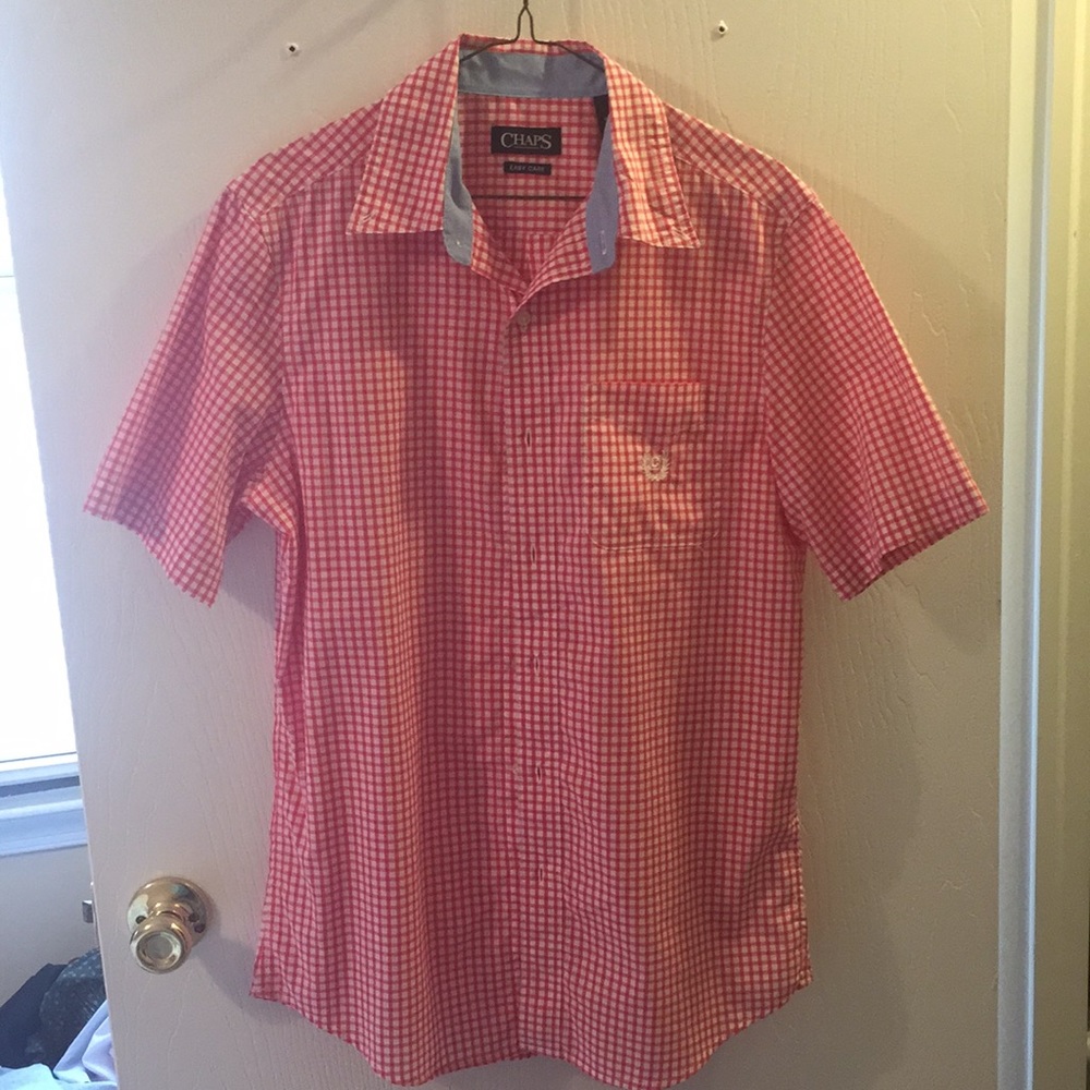Men’s Chaps dress button down shirt. Worn once!